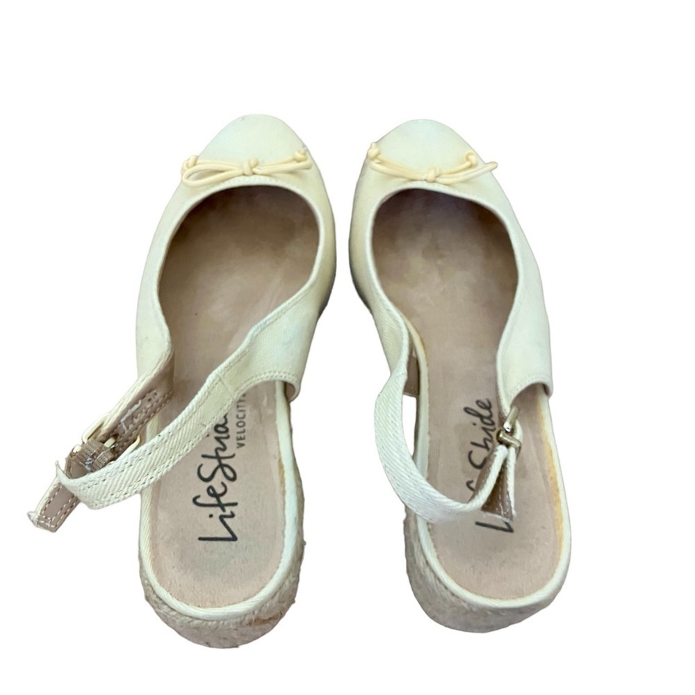 LifeStride Womens Keepsake Canvas Wedges Espadrille Heels Size 6.5​​​​ - Picture 6 of 7